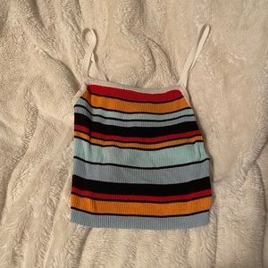 stripped crop top